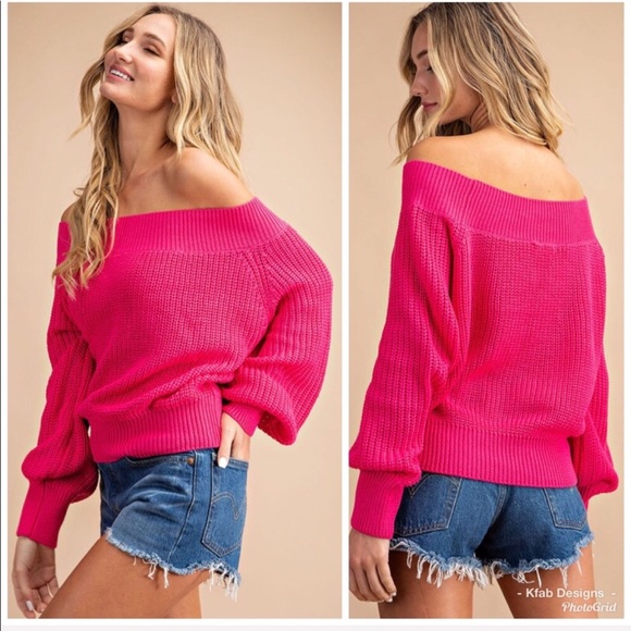 💕LAST 1! Chunky Ballon Sleeve Sweater! - Picture 3 of 4